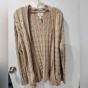 St. John's Bay Tan Knit Sweater